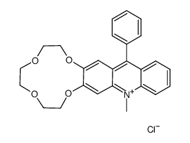 2,3-(10-methyl-9-phenylacridinium)crown-4 chloride Structure