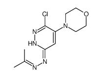 6-chloro-5-morpholin-4-yl-N-(propan-2-ylideneamino)pyridazin-3-amine Structure