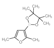 2,5-二甲基呋喃-3-嚬哪醇硼酸酯结构式