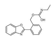 [2-(1,3-benzoxazol-2-yl)phenyl]methyl N-ethylcarbamate结构式