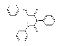 N,N'-diphenyl-N-(phenylselenoacetyl)urea结构式