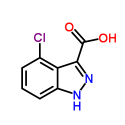 4-Chloro-3-indazole carboxylic acid Structure