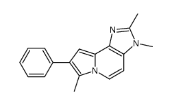 2,3,7-trimethyl-8-phenyl-3H-imidazo[4,5-g]indolizine结构式