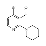 4-BROMO-2-(PIPERIDIN-1-YL)NICOTINALDEHYDE structure