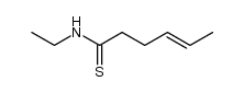 (E)-N-ethylhex-4-enethioamide结构式