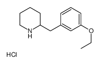 2-[(3-ethoxyphenyl)methyl]piperidine,hydrochloride结构式