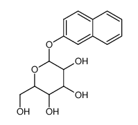 2-(hydroxymethyl)-6-(naphthalen-2-yloxy)tetrahydro-2H-pyran-3,4,5-triol结构式