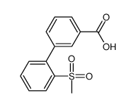 2-甲烷磺酰基-联苯-3-羧酸结构式