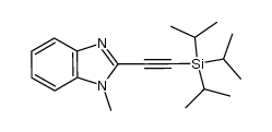 2-TIPS-acetylene-N-methylbenzimidazole结构式