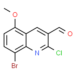 8-Bromo-2-chloro-5-methoxyquinoline-3-carbaldehyde picture