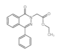 2(1H)-Phthalazineacetic acid, 1-oxo-4-phenyl-, ethyl ester (en) structure