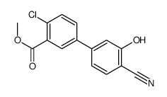 methyl 2-chloro-5-(4-cyano-3-hydroxyphenyl)benzoate Structure