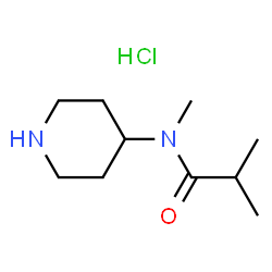 N-Methyl-N-(piperidin-4-yl)isobutylamidhydrochloride结构式