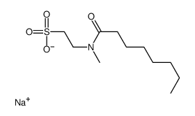 sodium,2-[methyl(octanoyl)amino]ethanesulfonate Structure