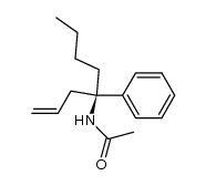 N-(4-phenyloct-1-en-4-yl)acetamide Structure