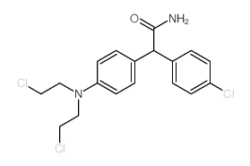 Acetamide,2-[p-[bis(2-chloroethyl)amino]phenyl]-2-(p-chlorophenyl)- (8CI)结构式