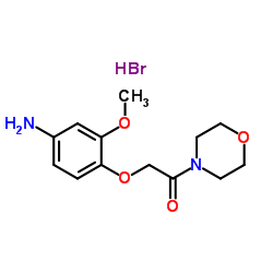 2-(4-Amino-2-methoxyphenoxy)-1-(4-morpholinyl)ethanone hydrobromide (1:1)结构式