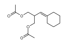 (E)-1-Acetoxy-2-(acetoxymethyl)-3-cyclohexylidenepropane Structure