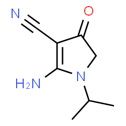 1H-Pyrrole-3-carbonitrile,2-amino-4,5-dihydro-1-(1-methylethyl)-4-oxo-(9CI) Structure