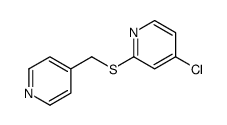 4-chloro-2-(pyridin-4-ylmethylsulfanyl)pyridine结构式