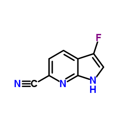 3-Fluoro-1H-pyrrolo[2,3-b]pyridine-6-carbonitrile Structure