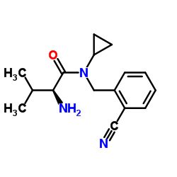 N-(2-Cyanobenzyl)-N-cyclopropyl-L-valinamide结构式