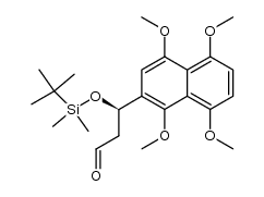 (R)-3-(tert-butyldimethylsilyloxy)-3-(1,4,5,8-tetramethoxynaphthalen-2-yl)propanal Structure