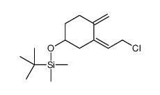 {[(3Z)-3-(2-Chloroethylidene)-4-methylenecyclohexyl]oxy}(dimethyl )(2-methyl-2-propanyl)silane Structure