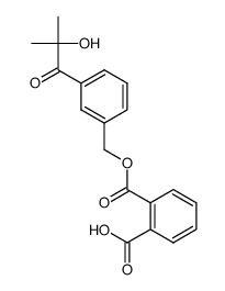 2-(((3-(2-hydroxy-2-methylpropanoyl)benzyl)oxy)carbonyl)benzoic acid结构式