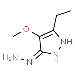 3H-Pyrazol-3-one,5-ethyl-1,2-dihydro-4-methoxy-,hydrazone (9CI)结构式