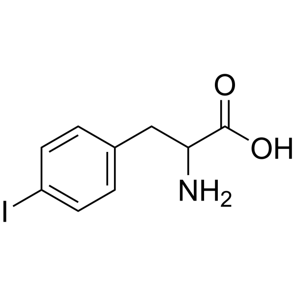 H-DL-Phe(4-I)-OH structure