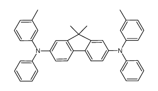 9,9-二甲基-2,7-双[N-(间甲苯基)苯胺]芴结构式