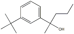 2-(3-tert-butylphenyl)pentan-2-ol structure