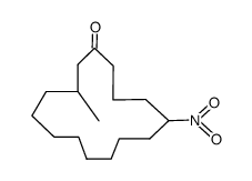 3-Methyl-12-nitrocyclopentadecanon结构式