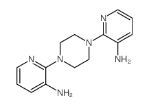 2-[4-(3-aminopyridin-2-yl)piperazin-1-yl]pyridin-3-amine structure