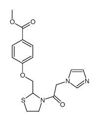 methyl 4-[[3-(2-imidazol-1-ylacetyl)-1,3-thiazolidin-2-yl]methoxy]benzoate Structure