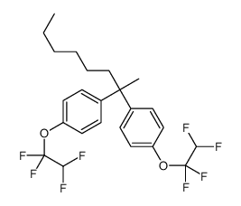 1-(1,1,2,2-tetrafluoroethoxy)-4-[2-[4-(1,1,2,2-tetrafluoroethoxy)phenyl]octan-2-yl]benzene Structure