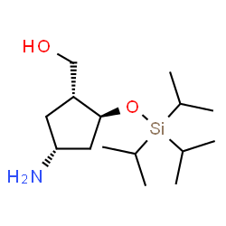 {(1R,2S,4R)-4-Amino-2-[(triisopropylsilyl)oxy]cyclopentyl}methanol structure