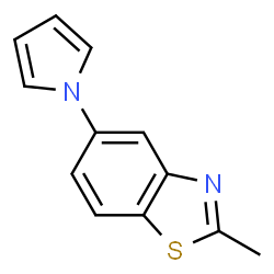 Benzothiazole, 2-methyl-5-(1H-pyrrol-1-yl)- (9CI)结构式