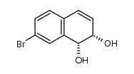 (+)-cis-(1R,2S)-dihydroxy-1,2-dihydro-7-bromonaphthalene Structure