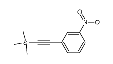 trimethyl((3-nitrophenyl)ethynyl)silane Structure