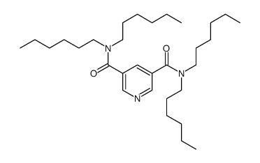 3-N,3-N,5-N,5-N-tetrahexylpyridine-3,5-dicarboxamide Structure