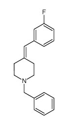 1-benzyl-4-(3-fluorobenzylidene)piperidine Structure