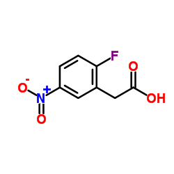 (2-Fluoro-5-nitrophenyl)acetic acid Structure