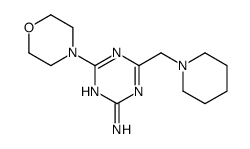 1,3,5-Triazin-2-amine,4-(4-Morpholinyl)-6-(1-piperidinylmethyl)- Structure