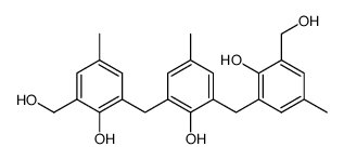 3-[3-[3-(hydroxymethyl)-5-methylsalicyl]-5-methylsalicyl]-2-hydroxy-5-methylbenzylalcohol结构式