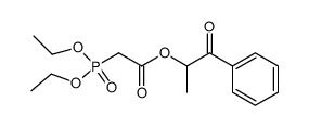 2-(2-ethoxyphosphoryl)acetoxy-1-phenylpropanone Structure