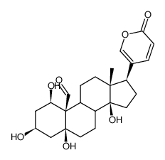 1β,3β,5,14-Tetrahydroxy-19-oxo-5β-bufa-20,22-dienolide Structure