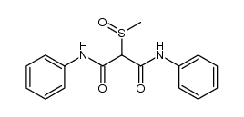 2-(methylsulfinyl)-N1,N3-diphenylmalonamide Structure