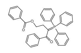 benzoyl-1 benzoyloxy-3 propylidenetriphenylphosphorane结构式